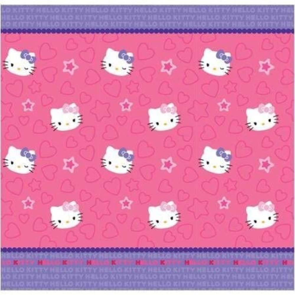 Hello Kitty Kitty & Me Fabric Shower Curtain NWT